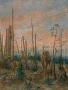 Jelenie, 1909 R. by Kazimierz Pochwalski
