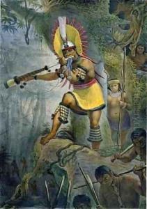 A Coroado Indian Giving the Signal for Attack by Jean Baptiste Debret