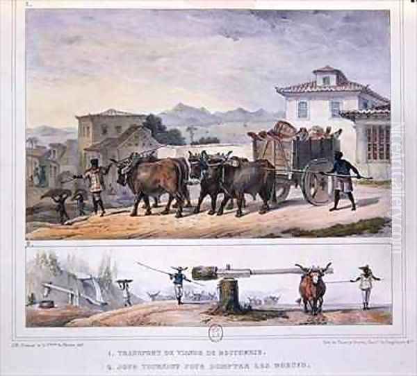Transporting Meat and Taming an Ox - view 1