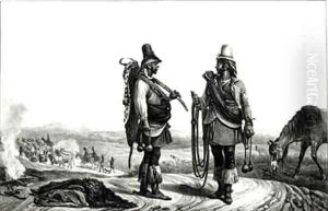Charrua Indians from Voyage Pittoresque et Historique au Bresil by Jean Baptiste Debret