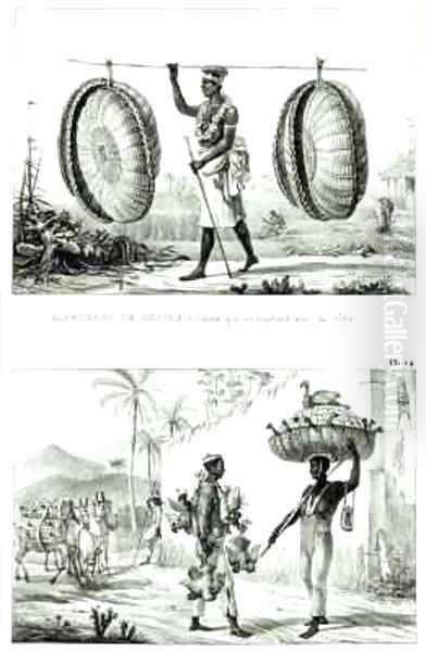 Head baskets and a poultry seller - view 1