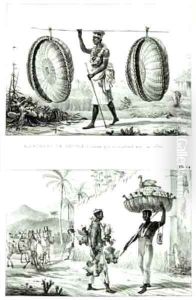Head baskets and a poultry seller by Jean Baptiste Debret