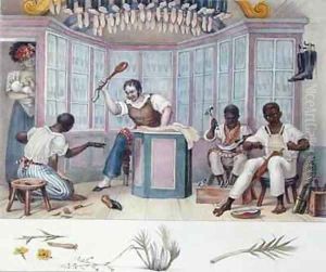 The Shoemakers Workshop by Jean Baptiste Debret