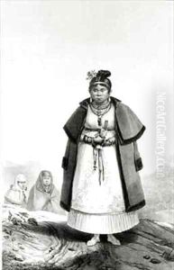 Gouaranis women going to Mass on Sunday by Jean Baptiste Debret