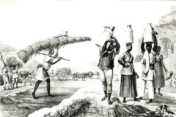 Milk and Capim Vendors - view 1