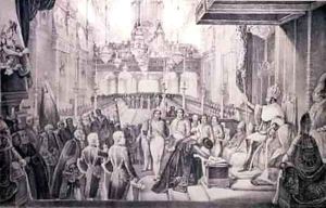 The Coronation of Dom Pedro I 1798-1834 as Emperor of Brazil by Jean Baptiste Debret