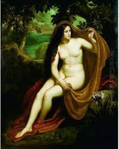 Baigneuse Au Drap Rouge by Armand Point