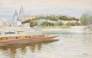 Der Wawel In Krakau by Franz Poledne