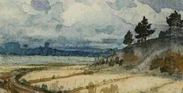Road, Field, Hills - view 1