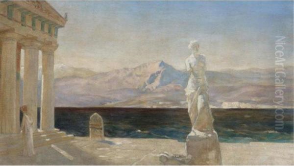 Classical Landscape, A Design For The Opera Prizraki Elladyi (ghosts Of Hellas) - view 1