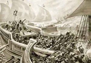 Leo IIIs victory over the Saracens at Constantinople by Ambrose Dudley