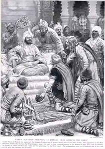 Harun al Rashid receiving an embassy from Charles the Great by Ambrose Dudley