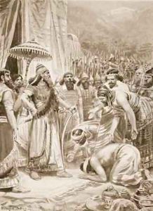 Buying off Assur bani pal with gifts by Ambrose Dudley