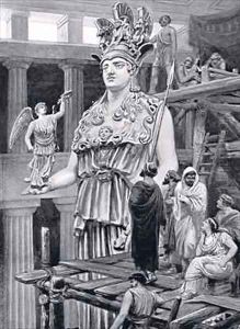 Pericles visits Phidias in the Parthenon by Ambrose Dudley