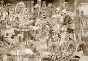 Pulikesin II the Chalukhaya receives envoys from Persia Pulikesin II the Chalukhaya receives envoys from Persia