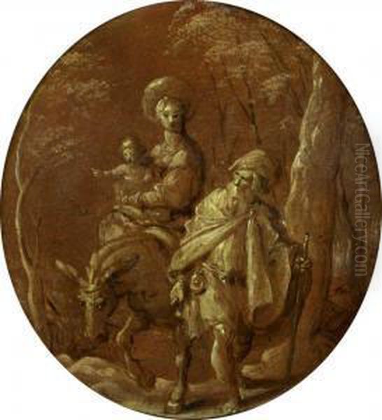 Heilige Familie Auf Der Flucht Nach Agypten. - view 1