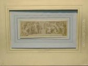 Frieze Of Figures Before An Altar by Polidoro Da Caravaggio (Caldara)
