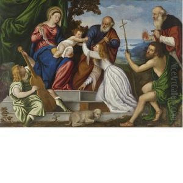 Sposalizio Mistico Di Santa 
Caterina Coi Santi Giuseppe, Giovanni Battista E Antonio Abate - view 1