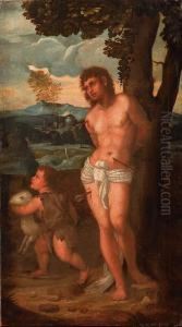San Sebastiano E San Giovannino by Polidoro Lanzani (see Polidoro Da Lanciano)
