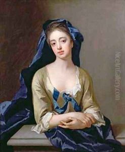 Portrait of Catherine Shorter 1st wife of Sir Robert Walpole 1676-1745 by Michael Dahl