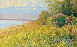 Flowers By Waterside
