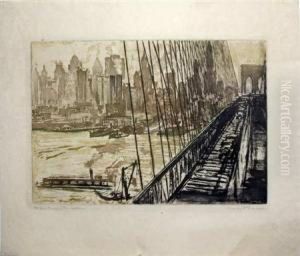 New York Evening On The East River