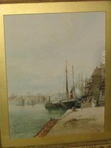 Busy Harbour Scene