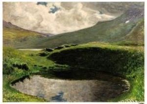 "paesaggio Alpino" 1910 by Carlo Pollonera