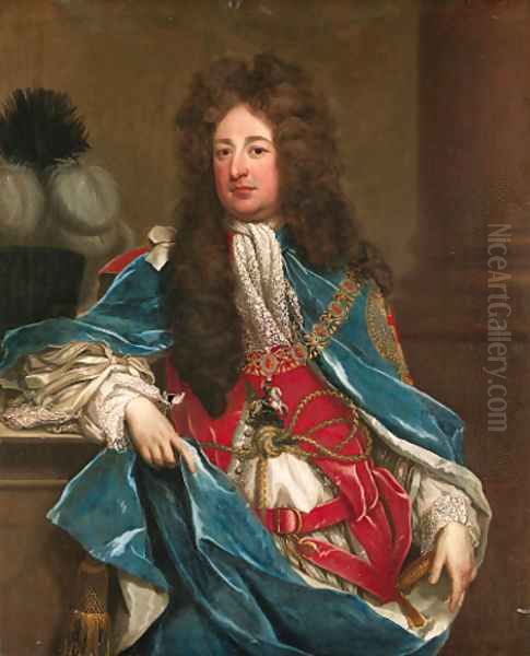 Portrait of a Gentleman, traditionally identified as William Bentinck, 1st Earl of Portland (1649-1709), three-quarter-length, in Garter robes - view 1