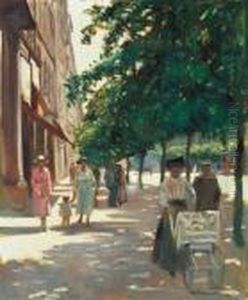 Boulevard In Bright Sunshine