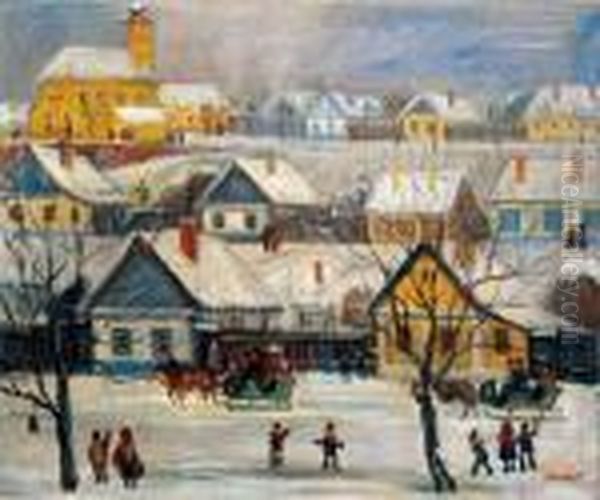 Village In Winter - view 1