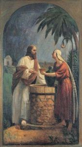 Issac And Rebecca By The Well