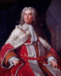 Sir Robert Walpole Earl of Orford 1676-1745 first Lord of the Treasury and Chancellor of the Exchequer by Michael Dahl