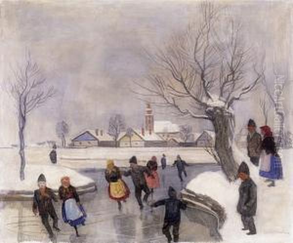 Skaters At He Village End - view 1