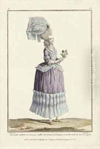 Young Woman dressed in Caracot by Claude Louis Desrais