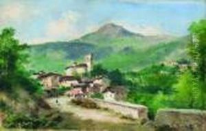 Veduta Di Borgo Montano by Silvio Poma