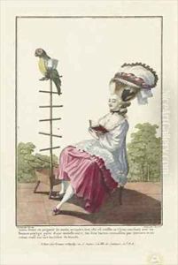 Young Lady in a Morning Dress by Claude Louis Desrais