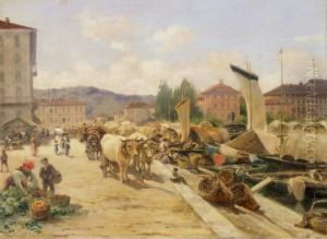 Warenumschlag Am Hafen by Silvio Poma