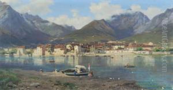 Veduta Di Pescarenico Con Barche In Primo Piano - view 1