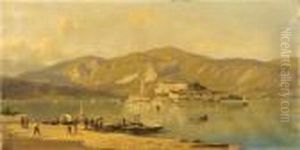 Imbarcadero Sul Lago D""orta Per L""isola Di S. Giulio Imbarcadero Sul Lago D""orta Per L""isola Di S. Giulio