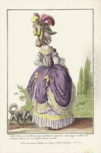oung Lady in a Circassienne by Claude Louis Desrais