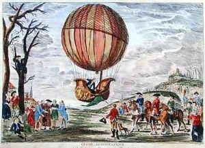 The Second Ascent in the Field of Nesle by Jacques Charles 1746-1823 on the 1st December by Claude Louis Desrais