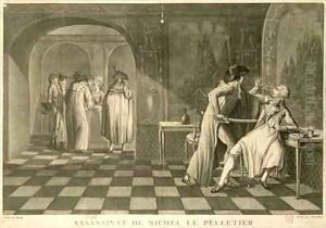 Assassination of Deputy Louis Michel Le Peletier de Saint Fargeau by Claude Louis Desrais
