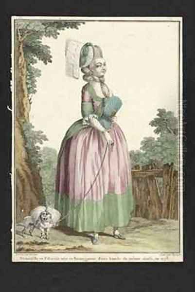 Young Woman in a Polonaise Dress - view 1