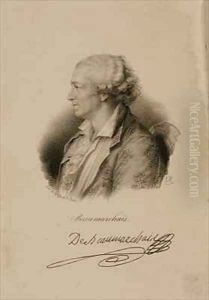 Portrait of Pierre Augustin Caron de Beaumarchais 1732-99 by Francois Seraphin Delpech