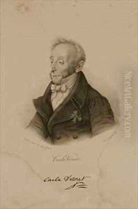 Antoine Charles Horace Vernet known as Carle Vernet 1758-1836 by Francois Seraphin Delpech