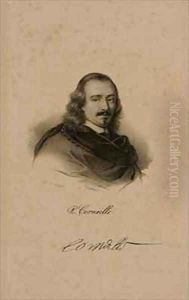 Pierre Corneille 1606-84 by Francois Seraphin Delpech