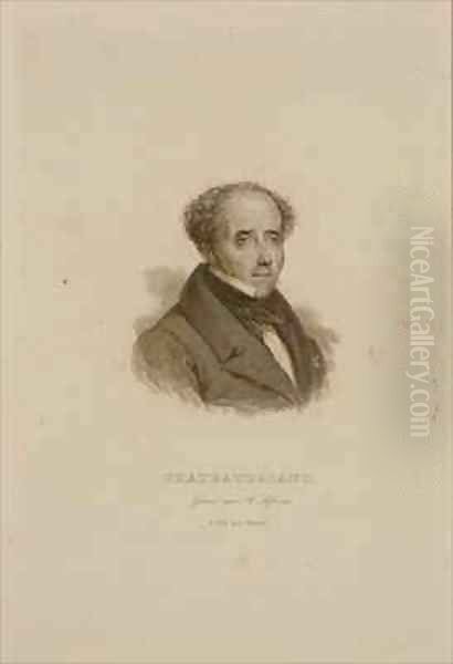 Portrait of Francois Rene 1768-1848 Vicomte de Chateaubriand 2 - view 1