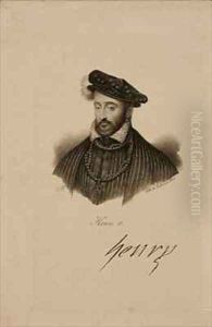 Portrait of Henri II 1519-59 King of France by Francois Seraphin Delpech