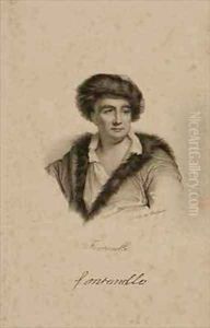 Portrait of Bernard le Bovier de Fontenelle 1657-1757 by Francois Seraphin Delpech